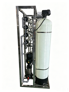 Équipement d'osmose inverse pour eau saumâtre haute efficacité 500 LPH, système à trois cartouches, adoucisseur de résine - Product Image 2