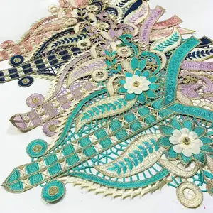Computer Machine Embroidery neckline lace collar designs market in morocco