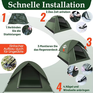<span class=keywords><strong>Tente</strong></span> dôme ultralégère imperméable et coupe-vent pour 2-3 personnes, 3-4 saisons, petite taille de colis, pour <span class=keywords><strong>trekking</strong></span> et camping en plein air - Product Image 5