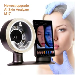 Analyseur de diagnostic cutané 3D portable à IA, scanner facial, miroir magique, appareil d'analyse de <span class=keywords><strong>la</strong></span> peau, analyseur cutané - Product Image 4