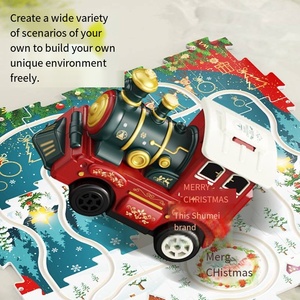 Nuovo Mini Puzzle Natalizio Cross-Border, Veicolo Giocattolo a Frizione in Plastica per Costruzione Scenica Fai-da-Te per Bambini TAGO TOYS 1:20 - Product Image 2