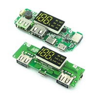 Module de charge pour batterie au lithium 18650 avec protection de circuit, double port USB 5V 2.4A Micro/Type-C, pour batterie externe mobile