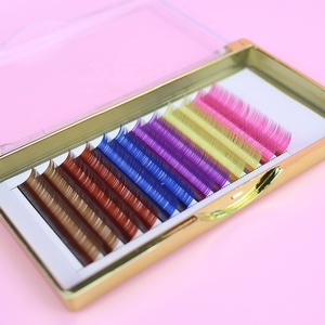Premium 12 Reihen Weihnachts feier Kristall Strass Glitter Wimpern <span class=keywords><strong>Blink</strong></span> Wimpern verlängerungen Privates Logo - Product Image 6