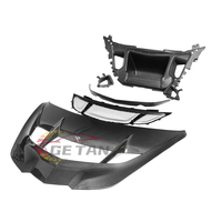 Capot moteur en fibre de carbone sèche préimprégnée style ZR1 1:1 pour Chevrolet Corvette C8 Stingray Z51 Z06 Coupé