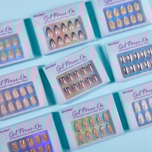 BTArtbox Faux Ongles Artificiels de Haute Qualité, Fournitures en Gros Personnalisées, Gels Souples, Kit d'Ongles Courts Français de Luxe à Coller - Product Image 5