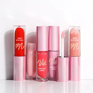 Private label 448 color logo-free powder tube lip gloss matte waterproof and durable OEM