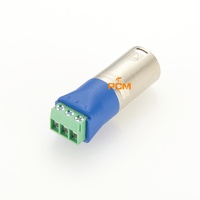 Adaptateur XLR mâle 3 broches vers bornier à vis pour audio, DMX512, diffusion, signaux industriels et tests