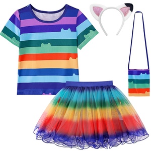 Conjuntos <span class=keywords><strong>de</strong></span> camiseta, falda y bolso con dibujos animados <span class=keywords><strong>de</strong></span> <span class=keywords><strong>Gabby</strong></span> Dollhouse para niños, disfraz <span class=keywords><strong>de</strong></span> <span class=keywords><strong>gatos</strong></span> <span class=keywords><strong>Gabby</strong></span> para Halloween, ropa para fiesta <span class=keywords><strong>de</strong></span> cumpleaños <span class=keywords><strong>de</strong></span> 4 a 10 años - Product Image 4