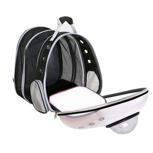 Baolujie Transparent Expandable Pet <b>Backpack</b> For <b>Cats</b> With Mesh Ventilation And Large Capacity Design - Product Image 4