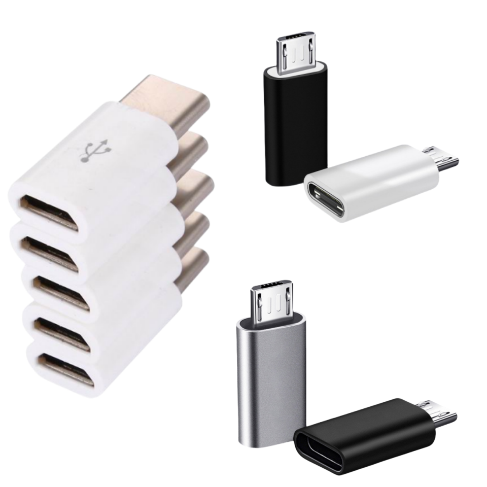 MICRO USB FEMMINA A USB Maschio Adattatore Convertitore per Android e Telefonini EUR 9,24
