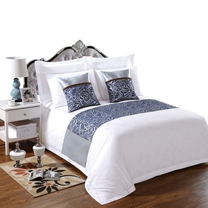 Los proveedores de China 100% algodón hotel satén cama <span class=keywords><strong>king</strong></span> <span class=keywords><strong>size</strong></span> set toda funda nórdica blanca - Product Image 2