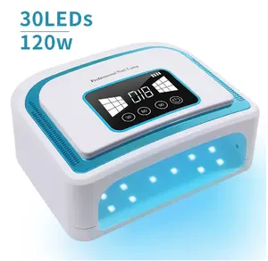 Wireless Rechargeable Nail UV Lamp 120W Cordless LED Dryers for Nail Salon Drying Machine for Gel Polish UV Curing Manicure Oven