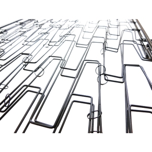 Panier à griller rectangulaire haut de gamme avec fil antiadhésif et manche en bois pliant pour accessoires de barbecue poisson et légumes - Product Image 3