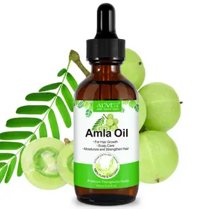 Private Label Cold Pressed Anti Hair Loss Essential Oil Bulk Pure Natural Organic Hair Growth Amla Extract Oil for Kids Adult