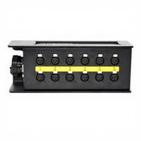 Boîtier de scène 12 canaux avec interface de câble audio multipaire XLR femelle 12 voies pour spectacles sur scène