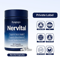 Capsules Nervital personnalisées, formule avancée, favorisent une santé nerveuse optimale, réduisent l'inconfort et favorisent la fonction nerveuse