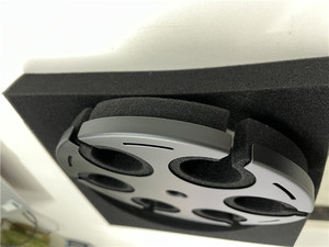 Support de microphone professionnel OEM portable en métal pour 6 micros avec bonnette anti-vent en mousse - Product Image 4