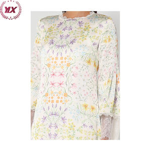 Dernier maillot de bain en coton pour femme musulmane, manches longues, en dentelle, décontracté - Product Image 2