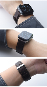 Heqi nouveau Design bracelets de montre en <span class=keywords><strong>cuir</strong></span> étanche Durable pour <span class=keywords><strong>Apple</strong></span> <span class=keywords><strong>Watch</strong></span> Series 3 4 5 6 7 <span class=keywords><strong>8</strong></span> <span class=keywords><strong>Bracelet</strong></span> de poignet - Product Image 4