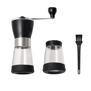 Ecocoffee DIY BM164手动咖啡研磨机黑色塑料机身 & 陶瓷机身咖啡研磨机手动咖啡豆研磨机厨房Da