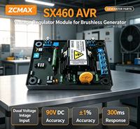 Régulateur de tension automatique ZCMAX SX460 AVR pour groupe électrogène diesel sans balais Stamford