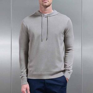 Sudadera con Capucha de Punto Texturizado Térmico para Hombre, Sudadera de Felpa Francesa, Sudadera con Capucha y Hombros Caídos para Hombre - Product Image 6