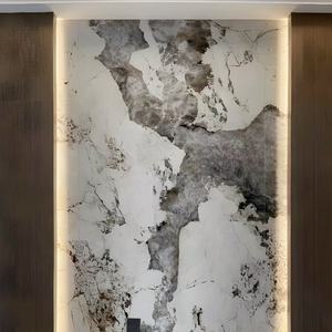 Vendita calda della fabbrica della Cina Pandora Onyx marmo TV unità di parete pietra naturale sfondo in salotto granito lucido per ville - Product Image 4