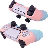 Chinfai double couleur Silicone étui de protection couverture peau manchon usage spécial PS5 contrôleur sacs et étuis
