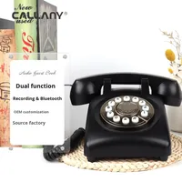 Téléphone antique Callany 8019 avec mémoire 8 Go pour messagerie vocale - Écoutez les messages ensemble
