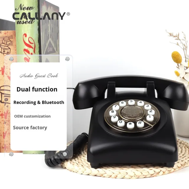 Callany 8019 Antique Telephone with for 8GB Memory Voice Mail-Listen to Blessings Together