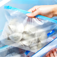 Sac sous vide alimentaire transparent en PE personnalisable avec impression en héliogravure, fermeture éclair pour stockage aseptique et emballage alimentaire frais