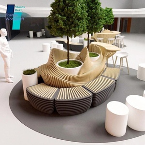 <b>Wooden</b> <b>Sliced</b> Seat Parks Hotels Shopping Malls Creative Leisure Chair Outdoor Anti-Corrosion Custom-Made Special-Shaped Hotel - Product Image 3