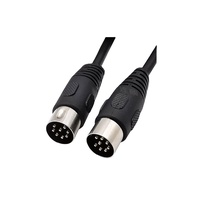 Câble de charge rapide 5A mini DIN 8 broches mâle-mâle personnalisable de 1 m pour imprimantes, lecteurs de codes-barres et ordinateurs