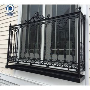 Rampe en fer forgé de luxe moderne de haute qualité avec <span class=keywords><strong>balustres</strong></span> pour balcon et terrasse de villa - Product Image 5