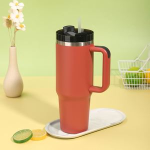 Gobelet isotherme de voyage pour voiture H2.0 avec poignée, 40 oz, couvercle, paille, antidérapant, OEM ODM, logo personnalisé - Product Image 6