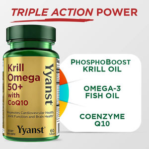 Aceite de krill de marca privada de alta calidad y cápsulas blandas de CoQ10 para fortalecer la inmunidad, apoyar la función cognitiva y la salud de huesos y articulaciones. - Product Image 3