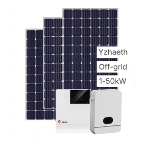 Sistema Solare Ibrido ad Alta Efficienza, Impianto Fotovoltaico da 5kW 10kW 15kW 20kW 30kW Trifase per Accumulo Energetico Residenziale - Product Image 1