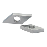 Acier au carbone C1010 Gr 8.8 Grade 12.9 Acier galvanisé Nickelé Diamant Connexion Écrous losanges