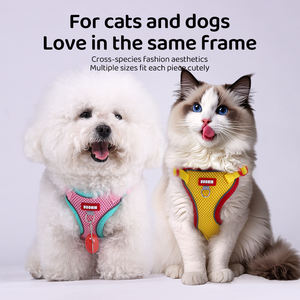 Grosir murah garis reflektif bersirkulasi Harness dan tali anjing kecil - Product Image 5