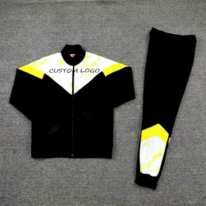 Trajes Deportivos de Algodón 100% Ecológico para Hombre, de Primavera, con Estampado Sólido Personalizado, de Múltiples Paneles y Cordón Ajustable, para Entrenamiento, Venta al por Mayor - Product Image 1