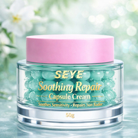Crème réparatrice apaisante en capsules pour peaux sensibles, apaise et répare les dommages du soleil, soin de la barrière cutanée, hydratant pour le visage