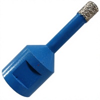 Foret diamanté Soliboss M14 60 mm, longueur totale 6-150 mm, brasé sous vide pour le perçage de la maçonnerie, des carreaux, du marbre et de la céramique