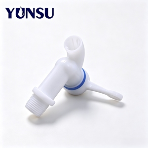 OEM Acceptable Modern White Color Single Handle Ceramic Valve Core Wall-Mounted Plastic <b>Tap</b> Basin Water Faucet for Garden - Product Image 5