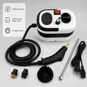 Limpiador a Vapor Portátil de 1500W, 3BAR de Alta Presión, 100°C, Tanque de 1200ML, Calentamiento Rápido en 15 Segundos, 6 Velocidades, para Hogar, Auto, Cocina, Baño, OEM, ODM - Product Image 1