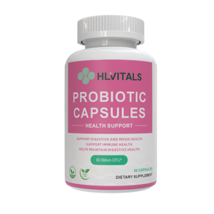 Probiotiques et prébiotiques Live Organic 150 milliards de UFC, enzymes digestives, extraits d'herbes, santé digestive, 60 capsules pour adultes - Product Image 1