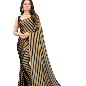 Saree ทอไหม Saree กับ banglori เสื้อสีดำเบอร์รี่ใหม่ล่าสุด - Product Image 1