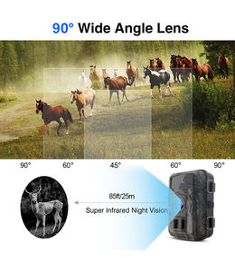 קיר לילה חזון לילה חיצוני לילה צילום סיור דיגיטלי מסלול ציד תרמי עמיד למים 1080p מצלמת משחק פרוע - Product Image 4