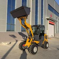 Chargeuse sur pneus hydrostatique mini Hzm811 1 tonne avec accessoires pour grumes et tracteurs, moteur diesel, pompe HYDAC, haute efficacité