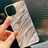 Carte PET à paillettes dégradées pour iPhone 16 15 14 13 12 11 Pro XR XS Max Shell Heart Laser Paper Clear Case Back Decorative Sticker