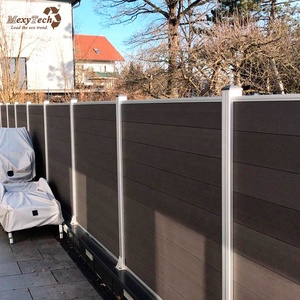 Clôture en bois composite Mecofence, installation facile, qualité supérieure, clôture de jardin, clôture en bois composite - Product Image 1